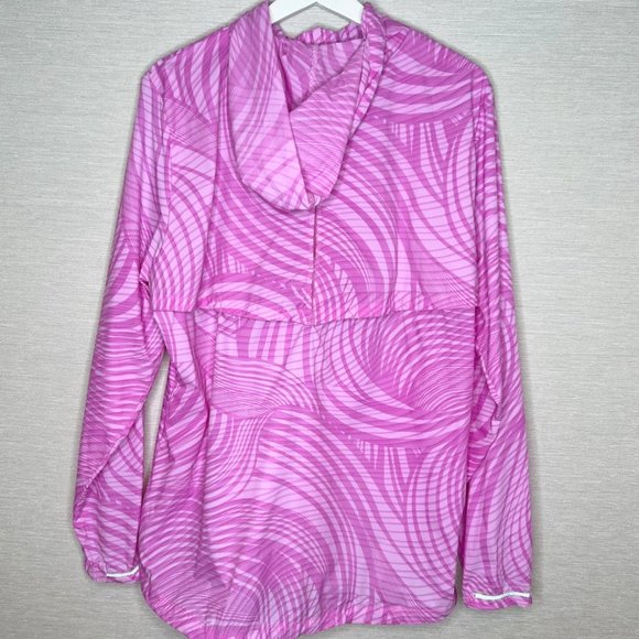 Saucony Freedom Running Lightweight Windbreaker Jacket Zip-Up Hood XL - Picture 2 of 7